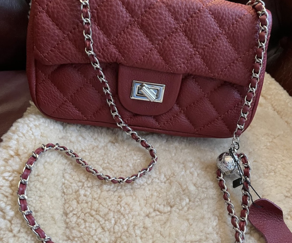 Italian Caviar Leather. 